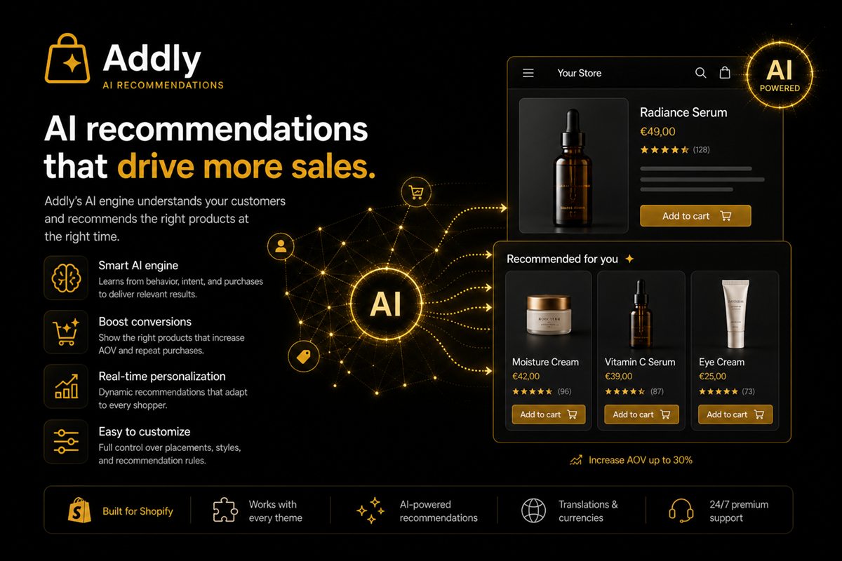 Editorial illustration for AI Product Recommendations on Shopify — How They Work and When Rules Win