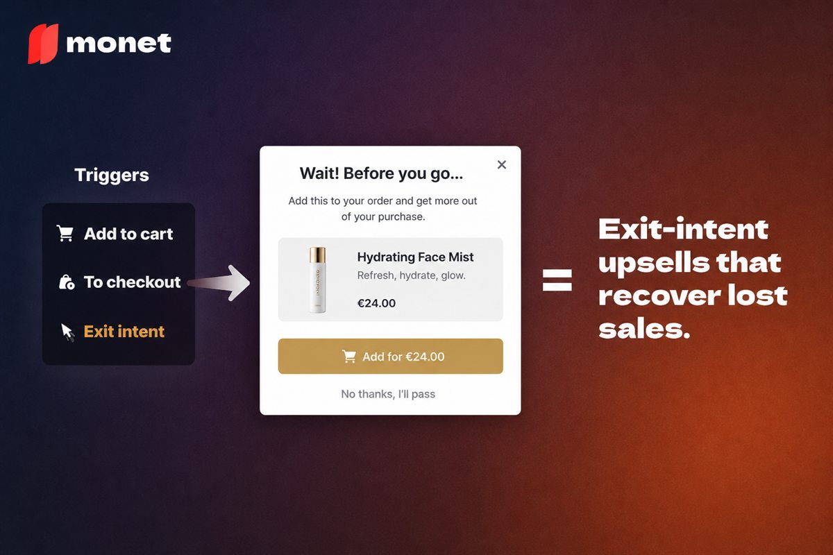 Editorial illustration for Exit-Intent Popups on Shopify — The Honest Guide to What Actually Works