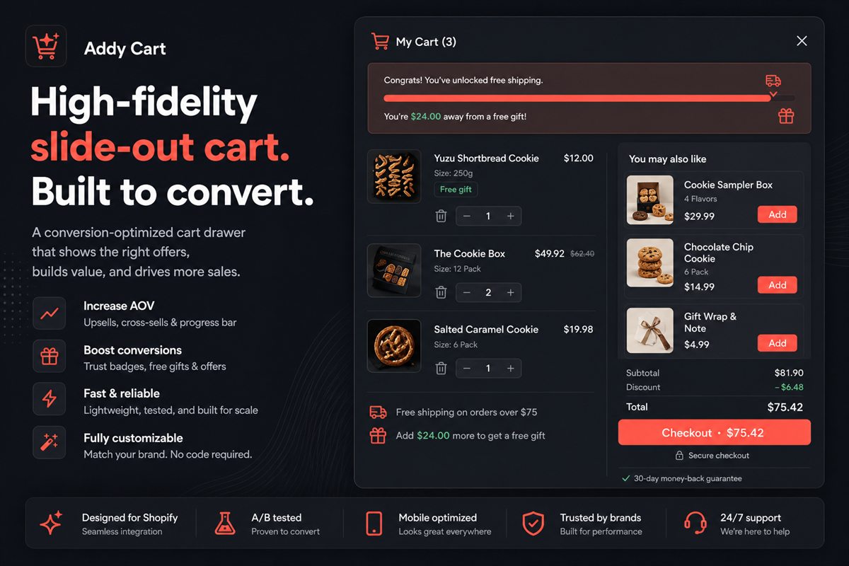 Editorial illustration for The Shopify Cart Drawer Guide — Design, Speed and Upsells That Convert