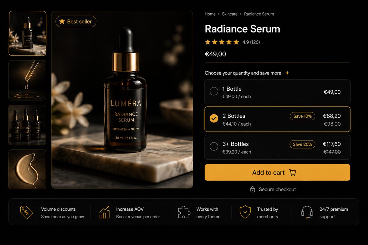 Editorial illustration for Variant-Level Volume Discounts — Clear Slow Shopify Stock Without a Sitewide Sale