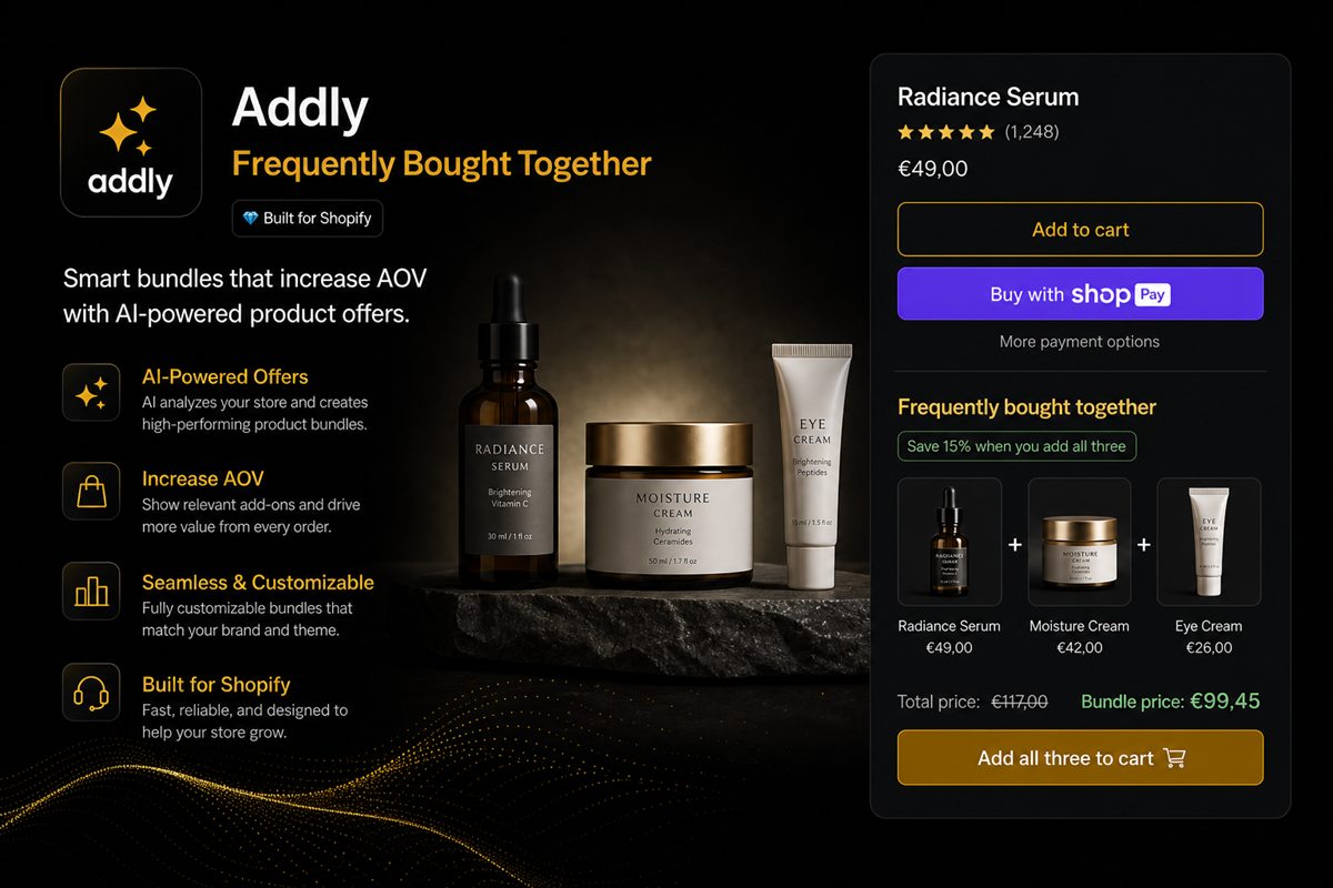 Editorial illustration for Where to Place Bundles on a Shopify Product Page